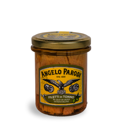 Tuňák v extra panenském olivovém oleji Angelo Parodi 195g